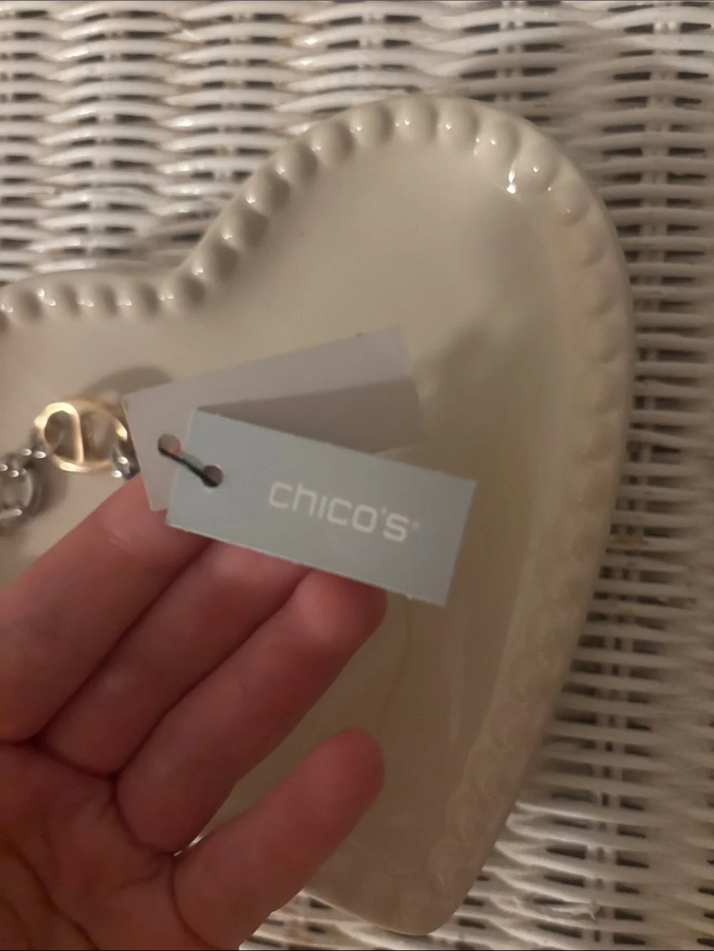 Chico's Two-Tone Link Bracelet in Gold and Silver